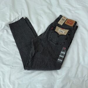 levis 501 jeans  size 28  NWT  details: - inseam 28 inches  - raw cut hem  - 501